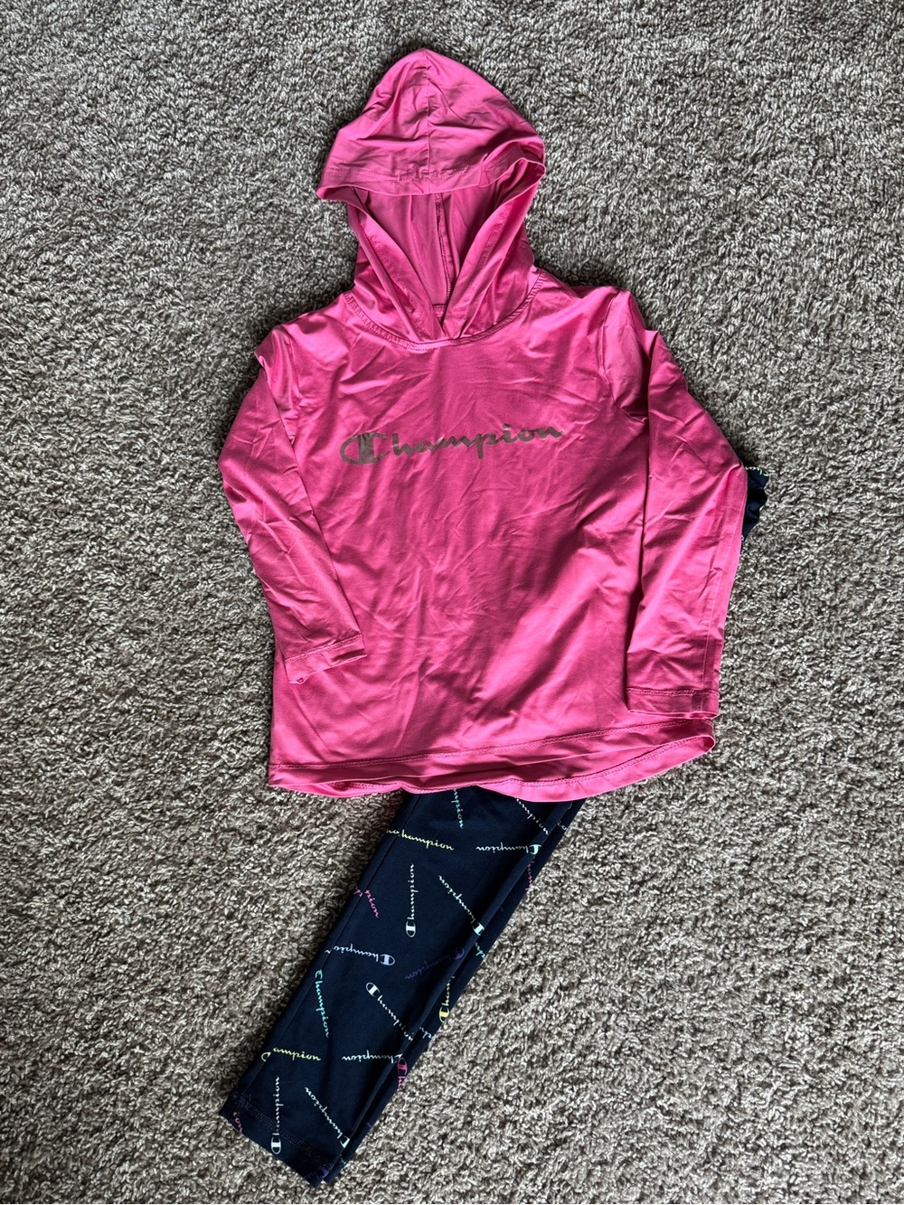 Champion Hot Pink Girls' Hooded Pullover